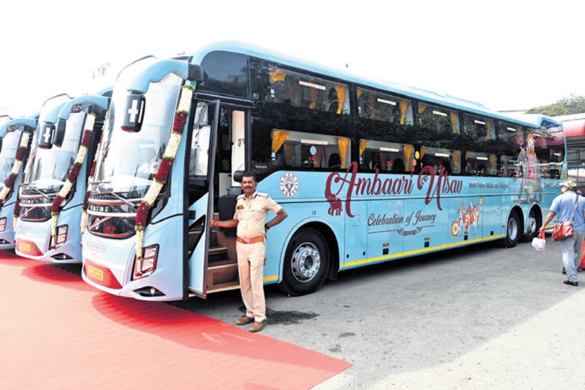 KSRTC has introduced 20 Ambari Utsav buses.